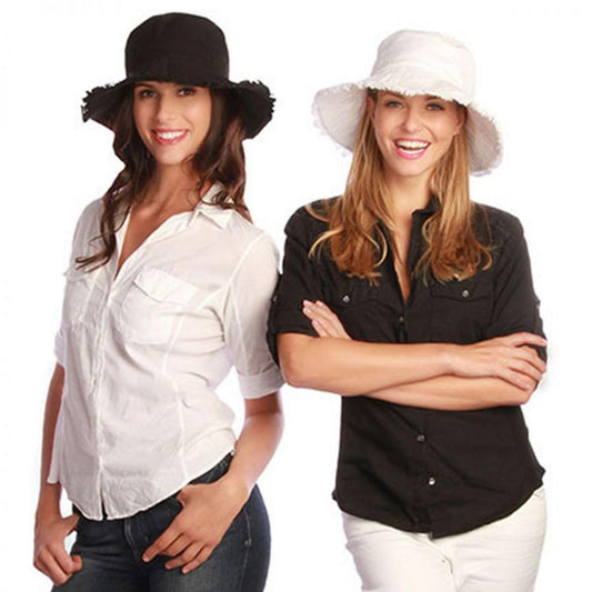 Physician Endorsed | Castaway Cotton Sun Hat | 108708 | lsftwo | BLACK