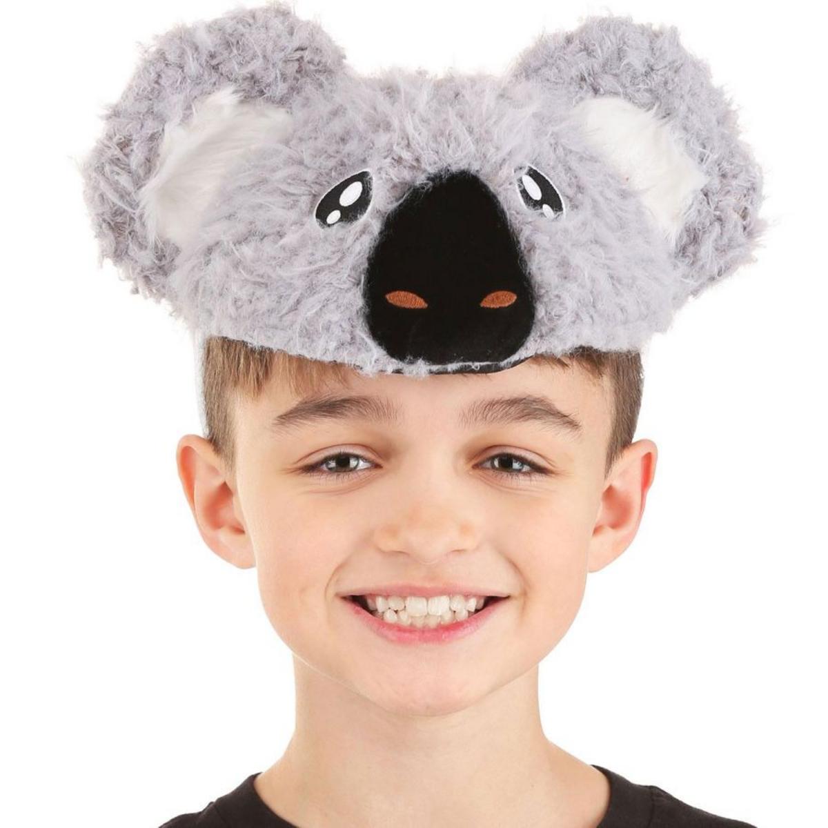 Elope | Koala Plush Headband | 190471 | front | GREY