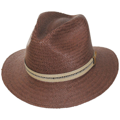Bailey 1922 | Kilgore Raindura Toyo Straw Fedora Hat | 127720 | lead | DRIFTWOOD