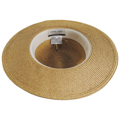Leopard Band Toyo Straw Safari Fedora Hat