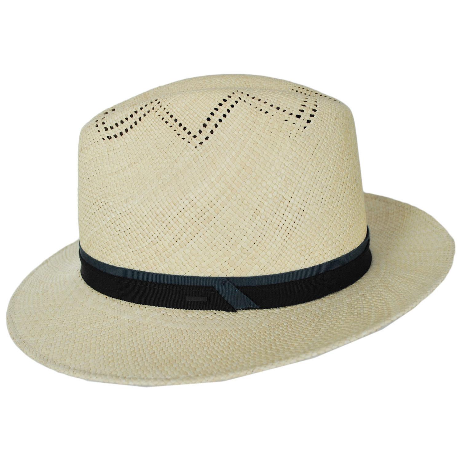 Bailey 1922 | Arion Panama Straw Fedora Hat - Natural | 127731NA | profile | NATURAL