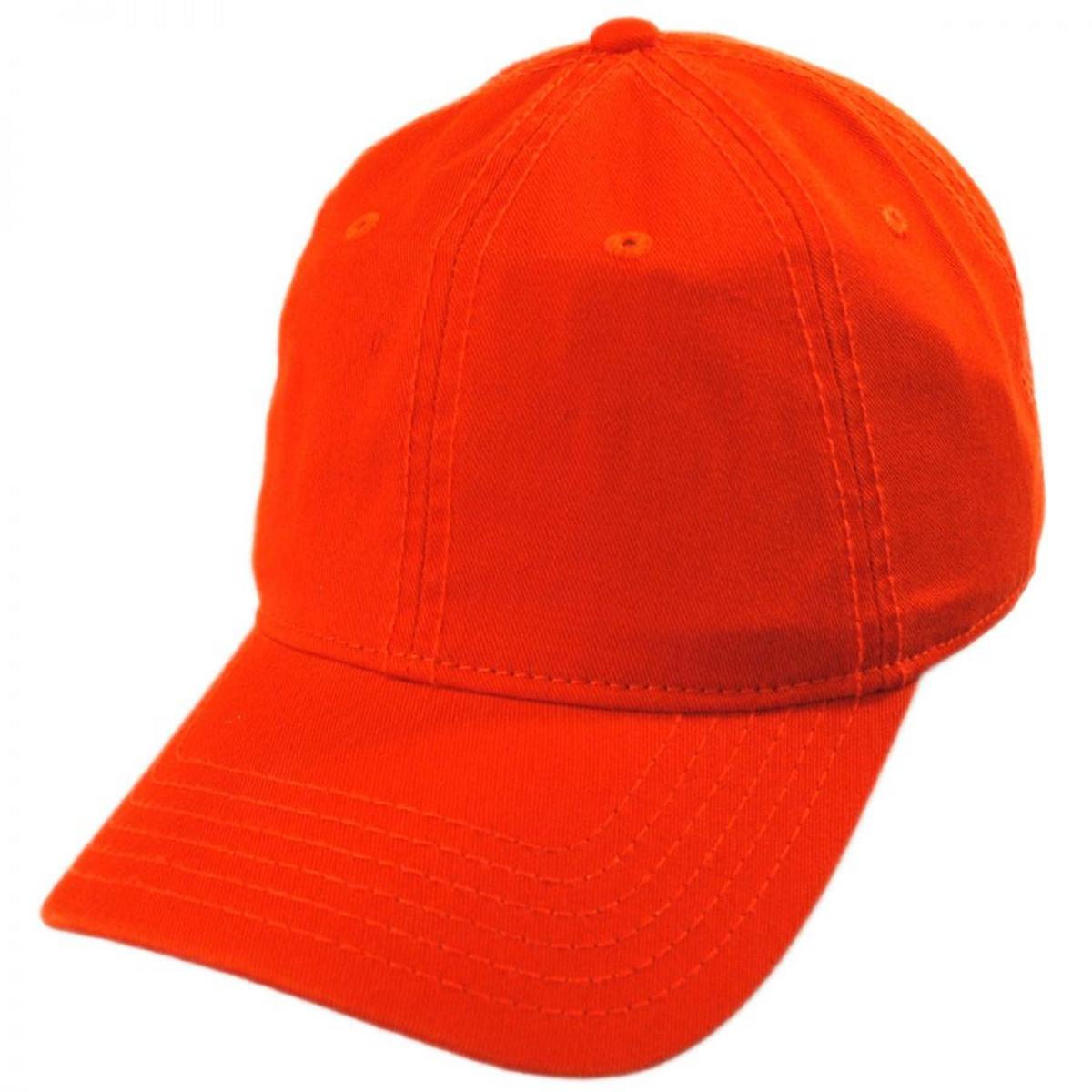 Otto | LoPro Washed Cotton Twill Strapback Baseball Cap Dad Hat | 201407 | lead | ORANGE