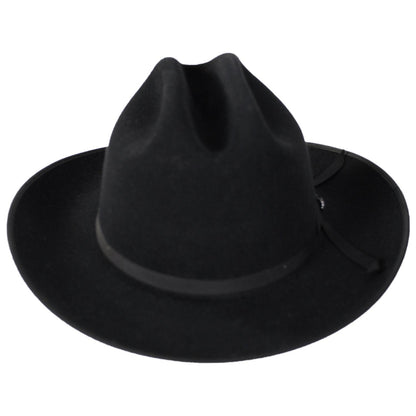 Stetson | Open Road 6X Fur Felt Western Hat | 130620 | front | BLACK