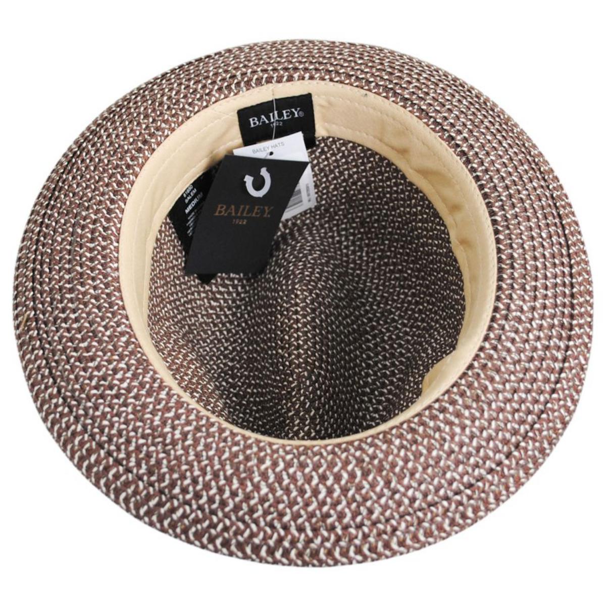 Bailey 1922 | Salem Braided Toyo Straw Fedora Hat | 127810 | under | OAK