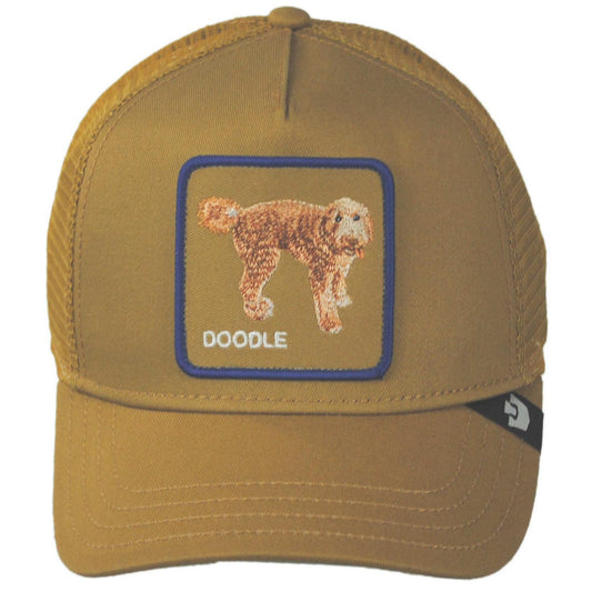 Goorin Bros | Goldendoodle Mesh Trucker Snapback Baseball Cap | 200844 | front | AMBER