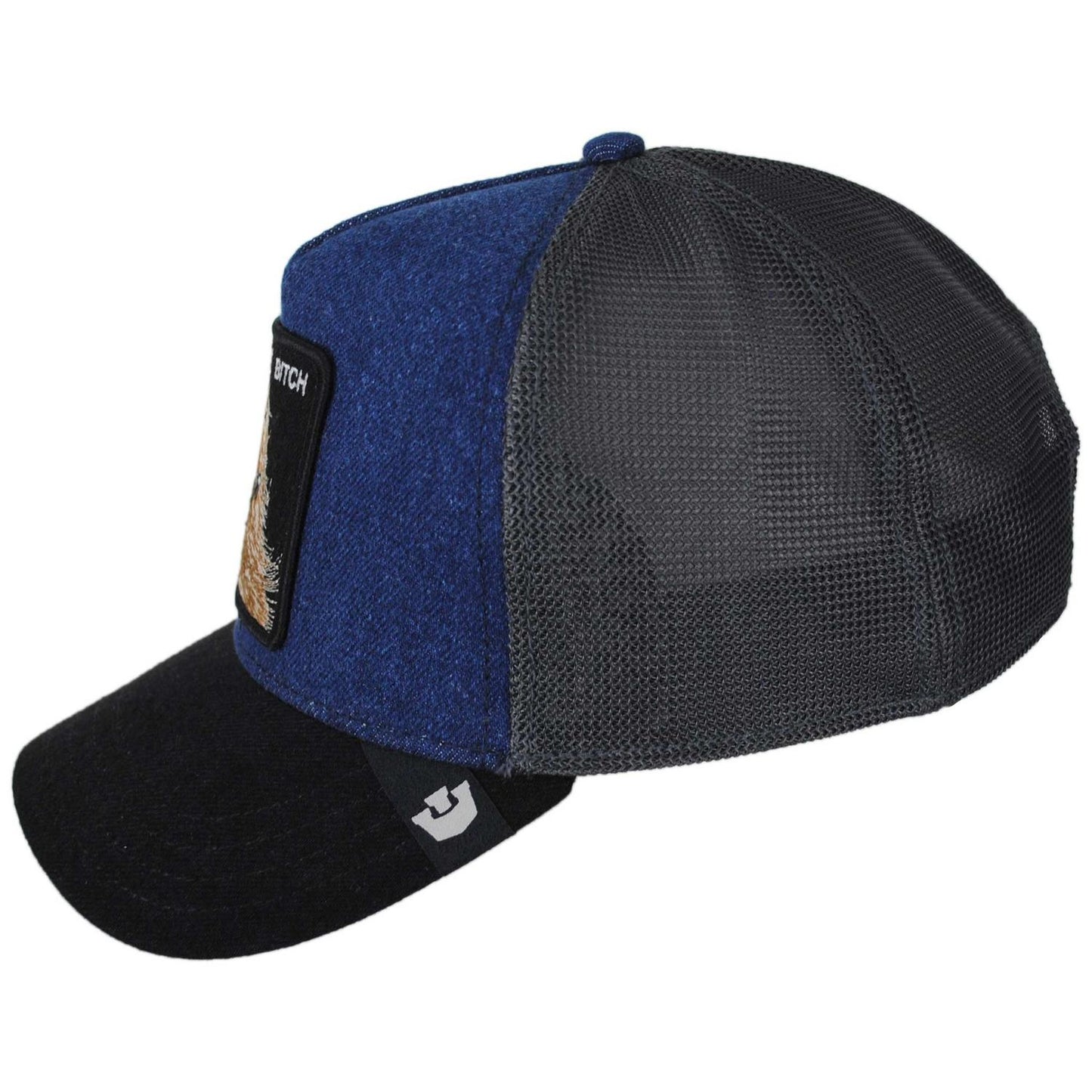 Goorin Bros | Hound Dawg Mesh Trucker Snapback Baseball Cap | 200773 | profile | BLUE DENIM