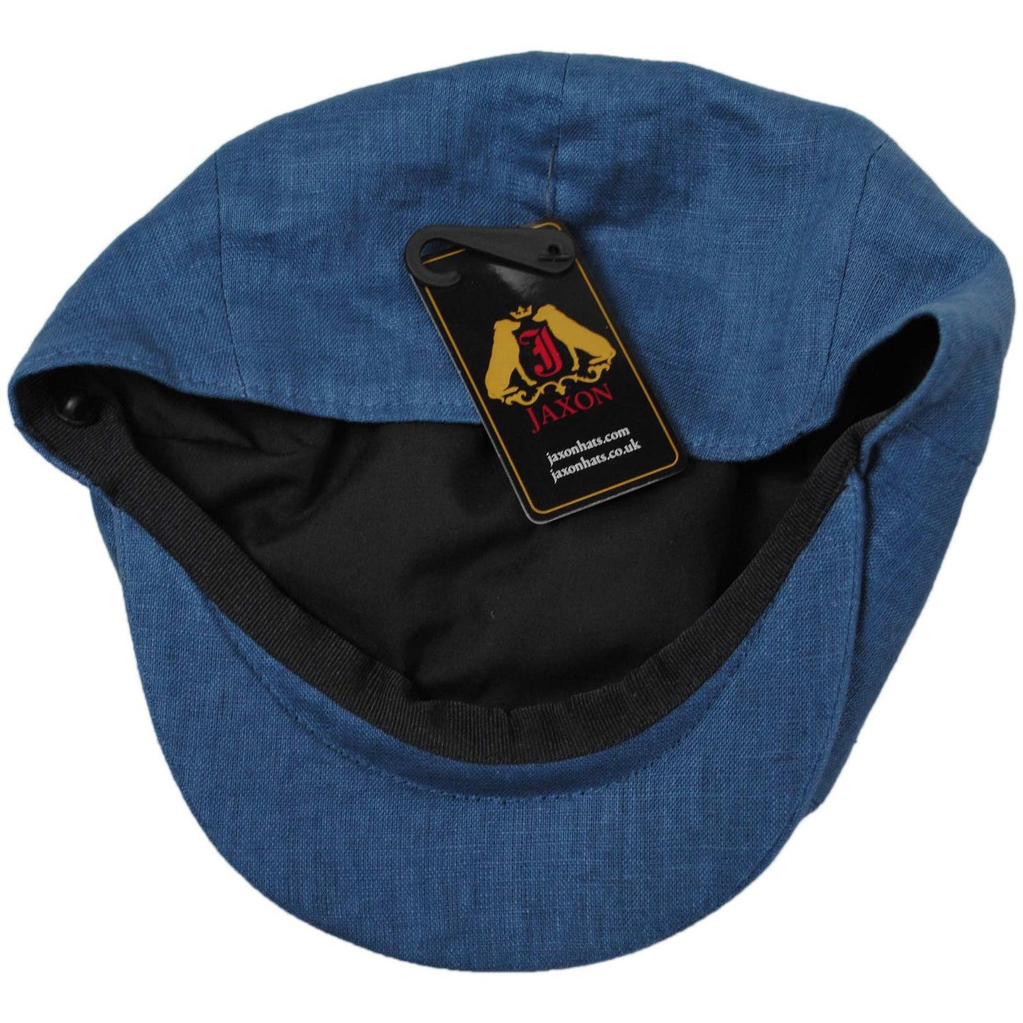 Jaxon Hats | Linen and Cotton Newsboy Cap - Dark Denim | 167774DD | under | DARK DENIM