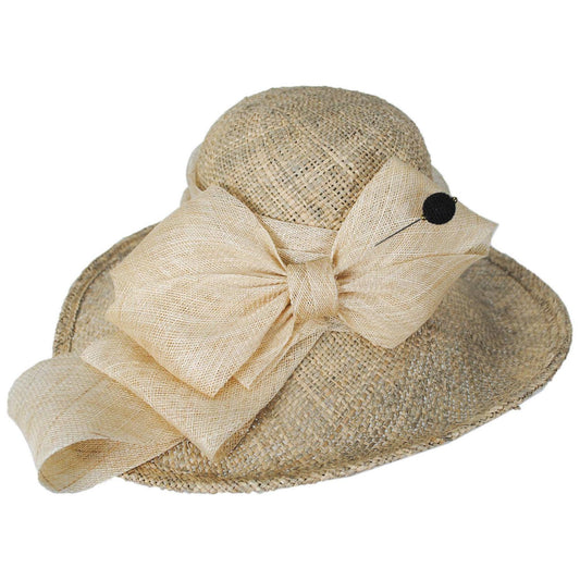Kathy Jeanne | Bow and Hat Pin Seagrass Straw Profile Hat | 122457 | lead | SEAGRASS