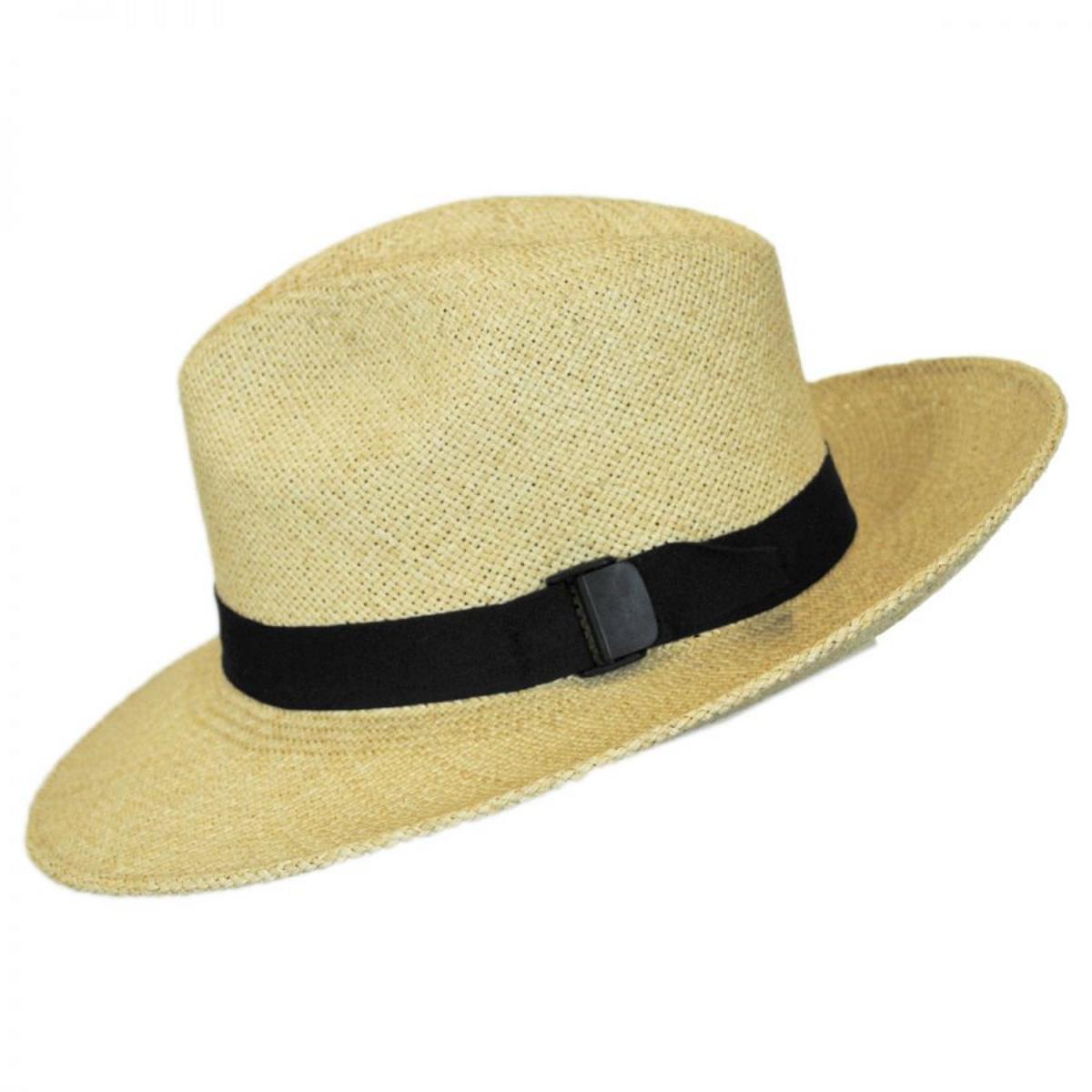 San Francisco Hat Co. | Folding Panama Straw Fedora Hat | 401610 | profile | NATURAL