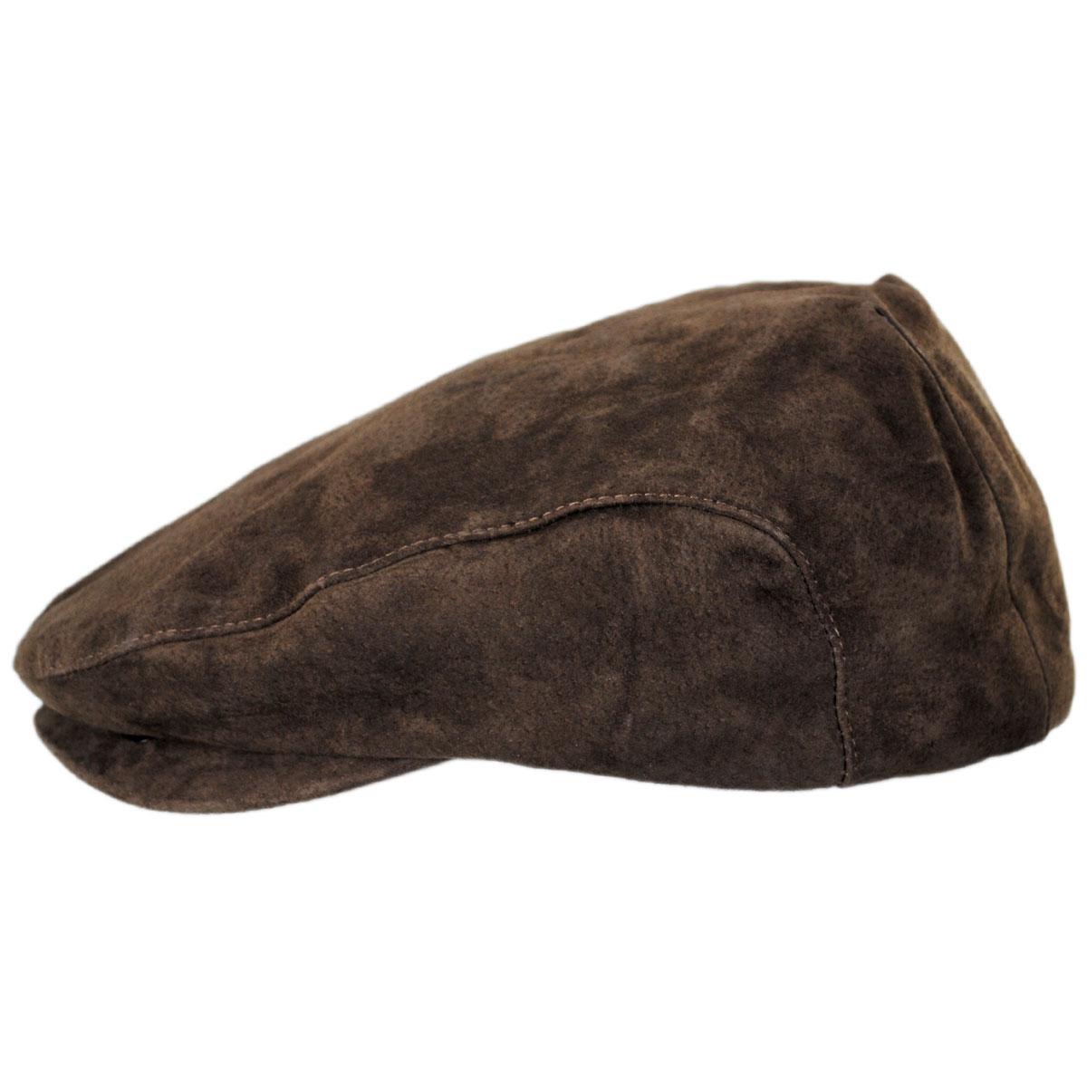 Jaxon Hats | Wholesale Five-Point Suede Ivy Cap B2B Pre-Pack | B2B170200 | profile | COFFEE