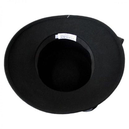 Satin Bow Slant Wool Felt Downbrim Hat - Made to Order
