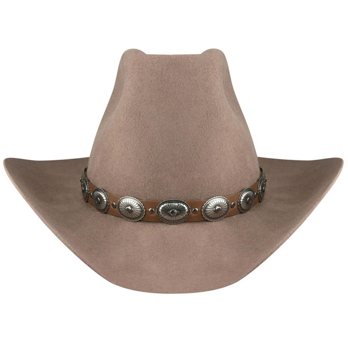 Bollman Hat Company | Heritage Collection 1980s Urban Wool Felt Western Hat | 130096 | front | MOLE