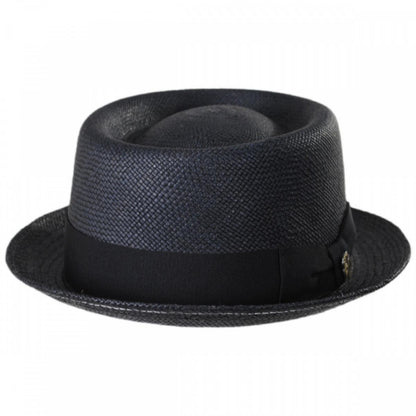 Bigalli | Panama Straw Pork Pie Hat | 129214 | lead | BLACK