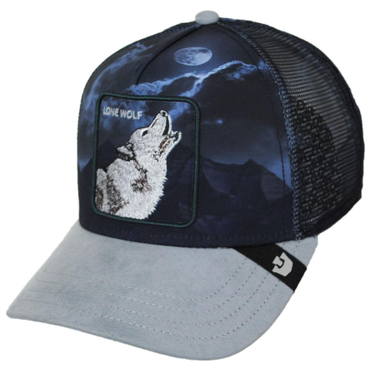Goorin Bros | Wolf In The Element Mesh Trucker Snapback Baseball Cap | 200777 | lead | GLOSS