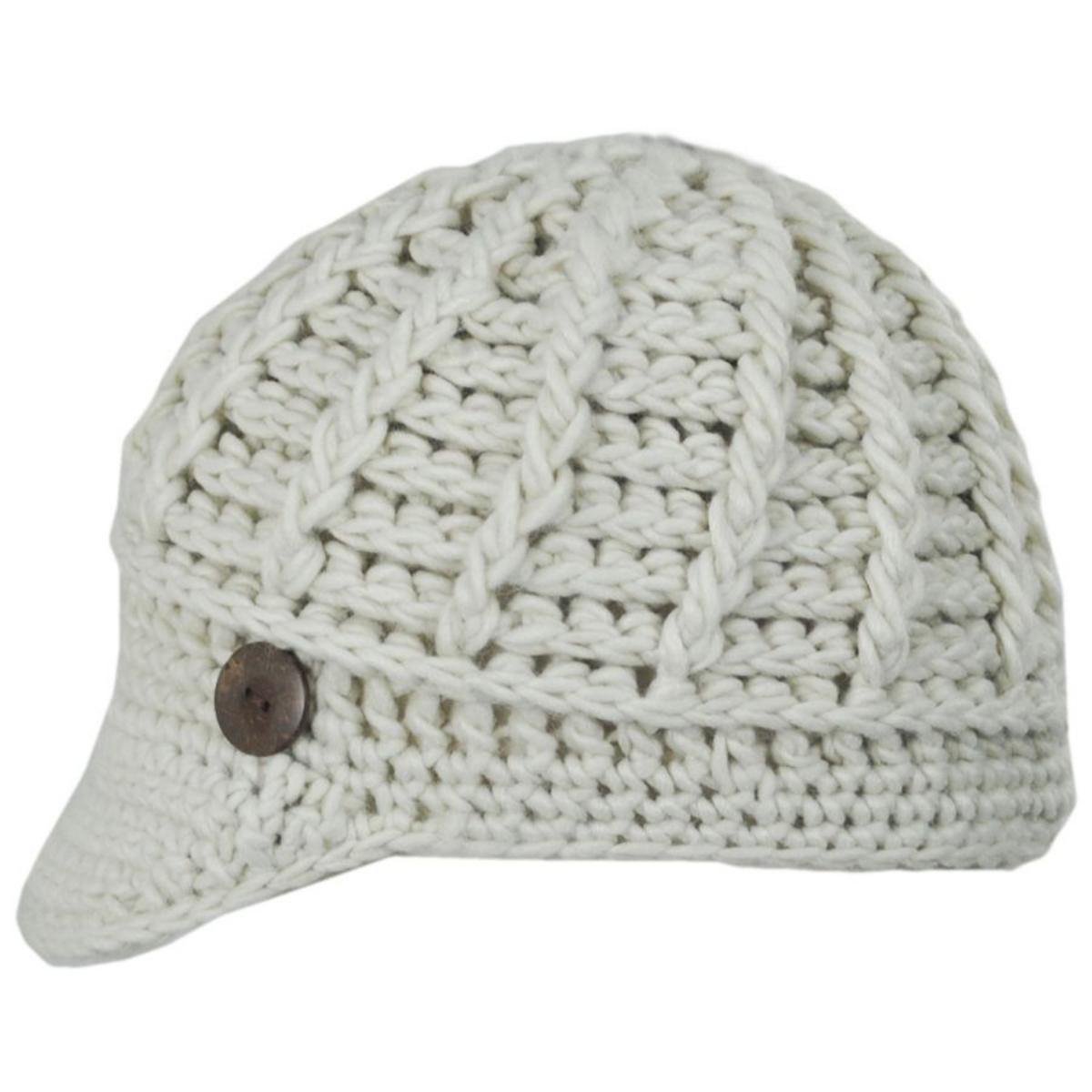 Scala | Letizia Chunky Knit Radar Cap | 106430 | profile | IVORY