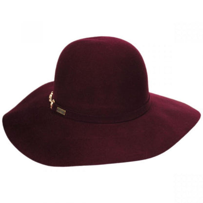 Betmar | Hannah Wool LiteFelt Floppy Hat | 123197 | front | DARK PLUM