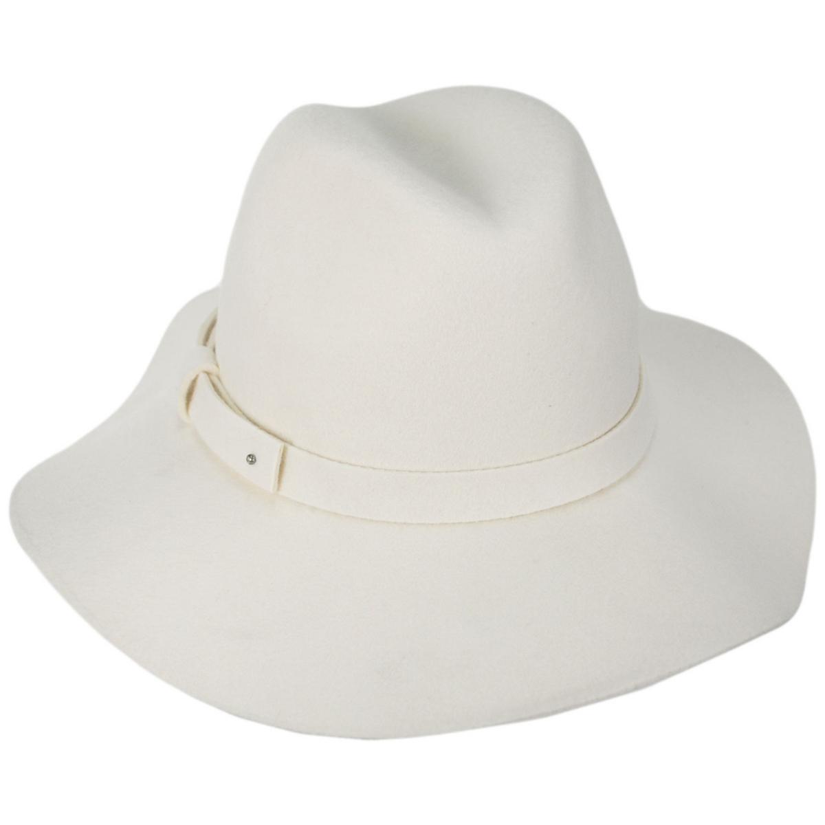 San Diego Hat Company | Prairie Wool Felt Packable Fedora Hat | 125208 | lead | IVORY