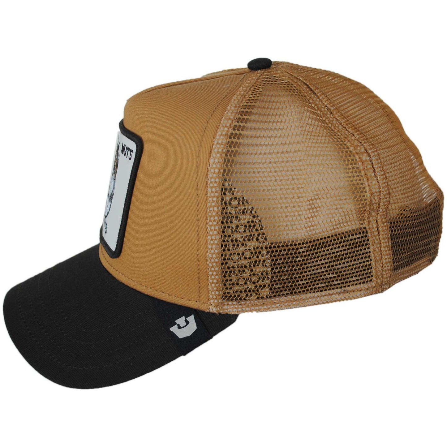 Goorin Bros | Squirrel Nuts Mesh Trucker Snapback Baseball Cap | 200491 | profile | HEAT/GROUND