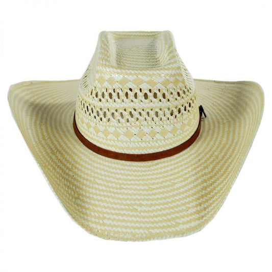 Bailey Western | Fields Toyo Straw Western Hat | 127709 | front | NATURAL/TAN