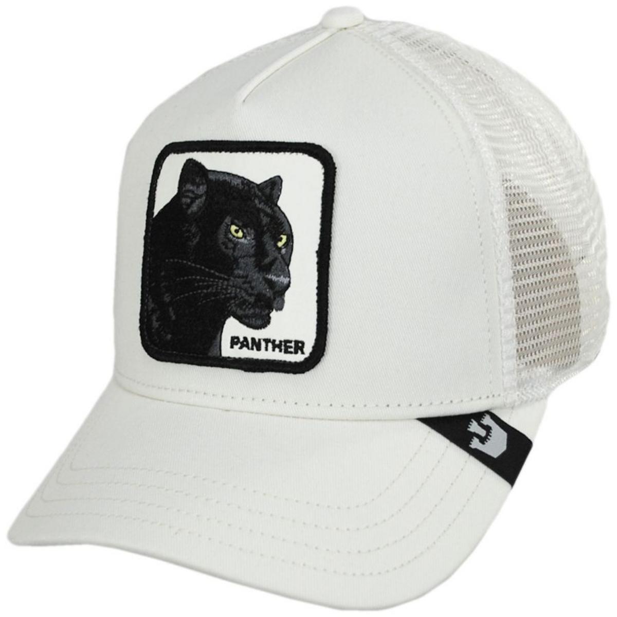 Goorin Bros | Black Panther Trucker Snapback Baseball Cap | 200437 | lead | WHITE