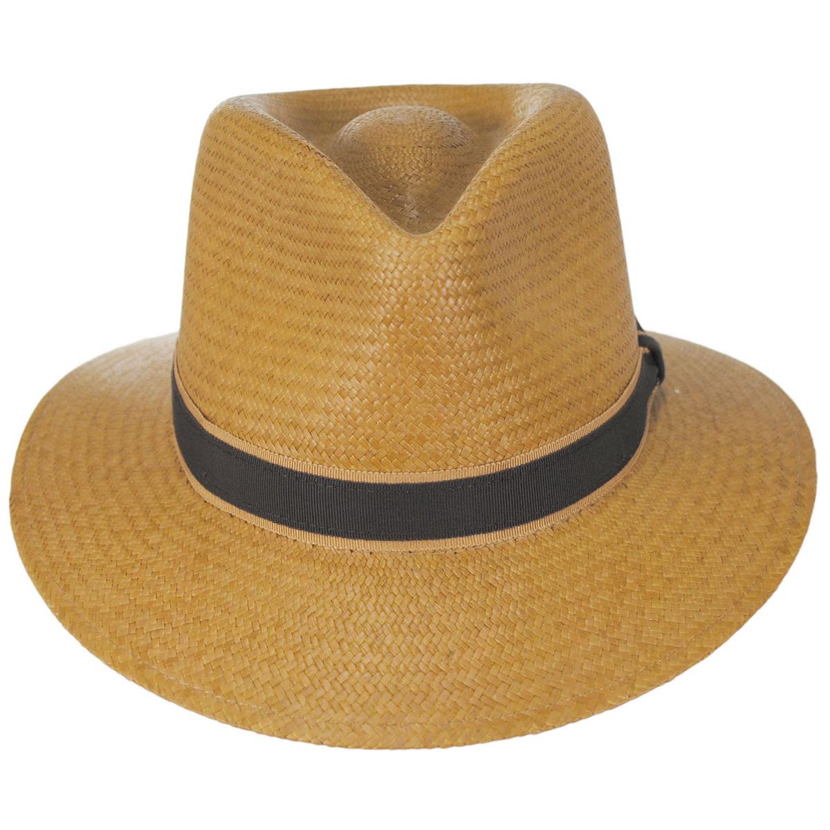 Bailey 1922 | Brooks Panama Straw Fedora Hat | 127815 | front | GRIT
