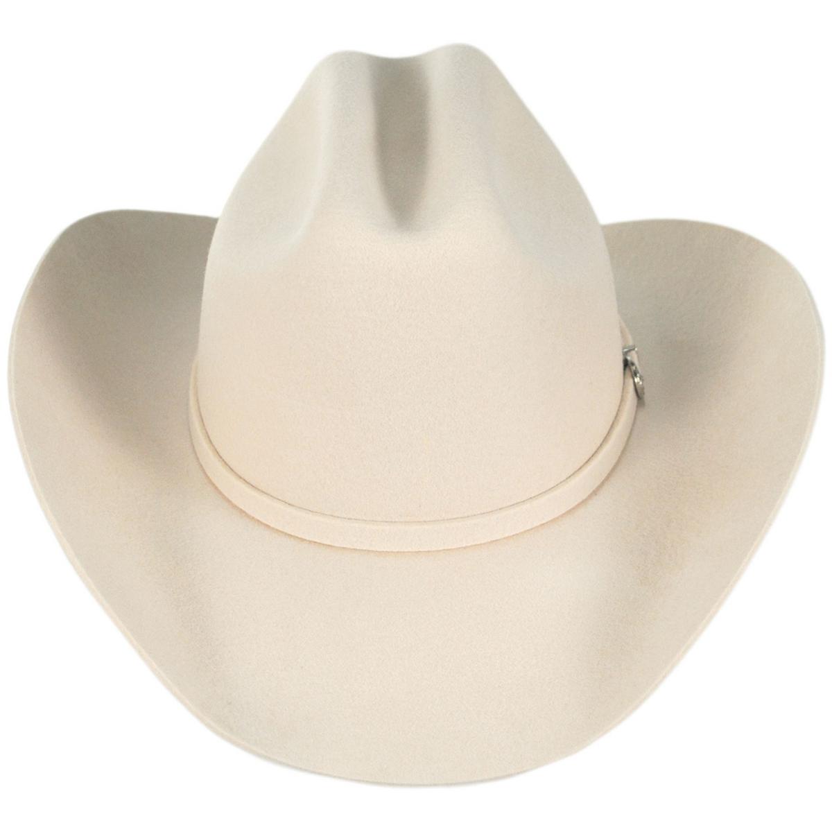Jaxon Hats | K.C. Wool Felt Western Hat | 135061 | front | SILVERBELLY