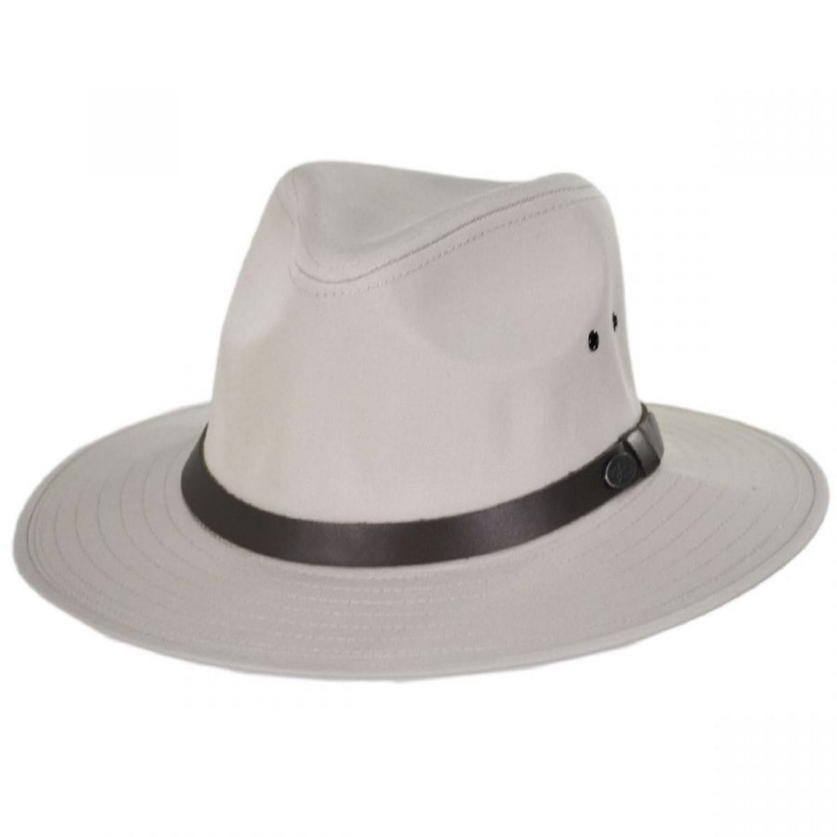 Bailey 1922 | Dalton Cotton Blend Rain Safari Fedora Hat - Chino | 147433FW23 | lead | CHINO