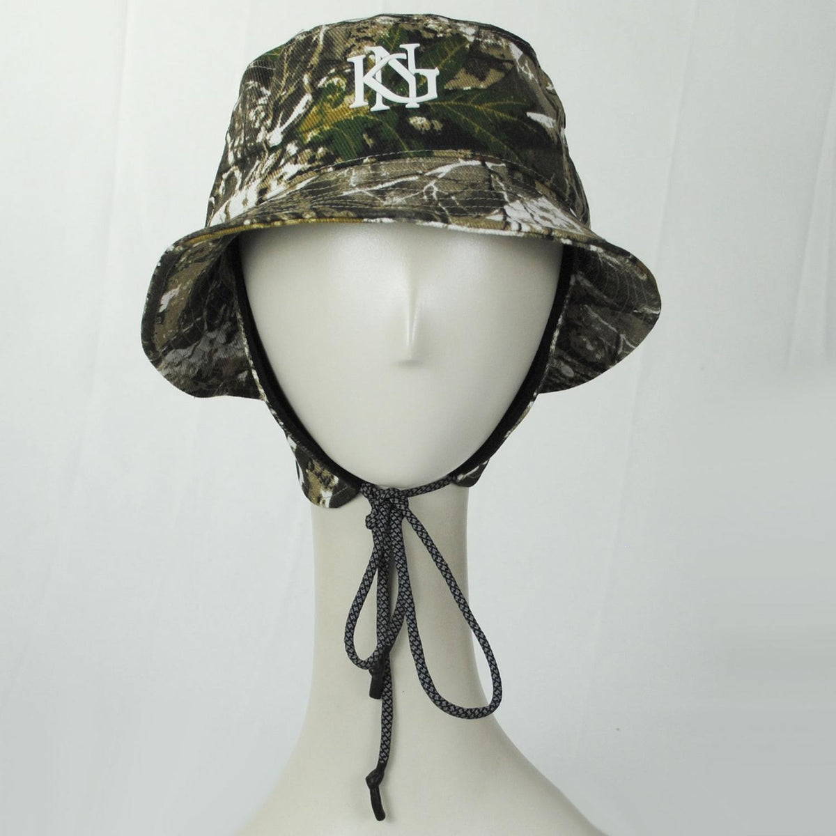 Kangol | Interlock Earflap Bucket Hat | 185851 | front | NATURE CAMO