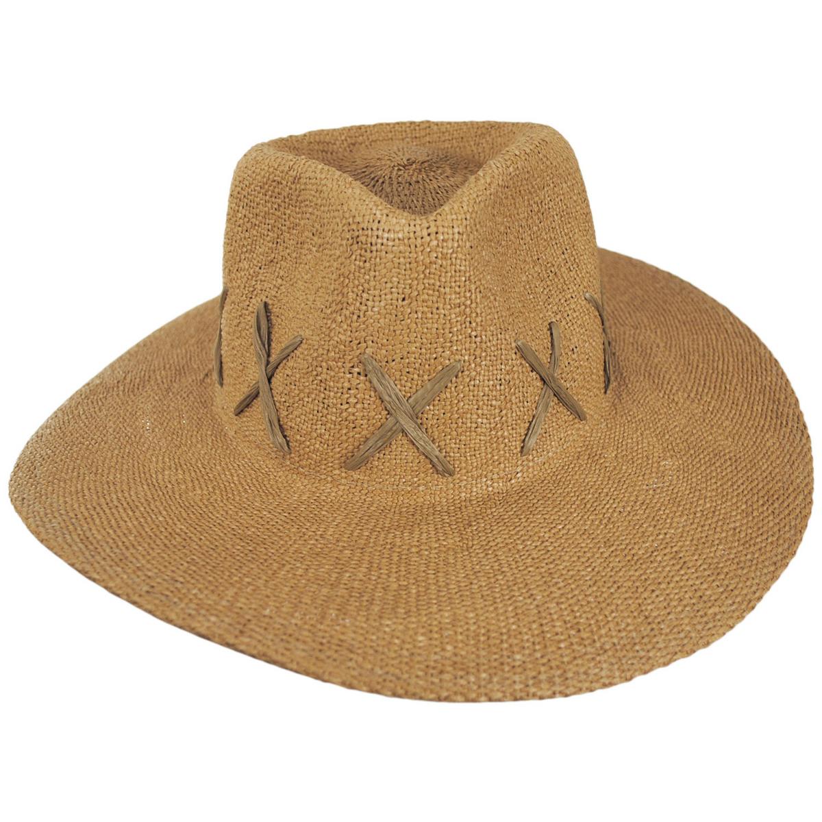 NIKKI BEACH | Exuma Bangora Straw Fedora Hat | 102671 | front | TOAST