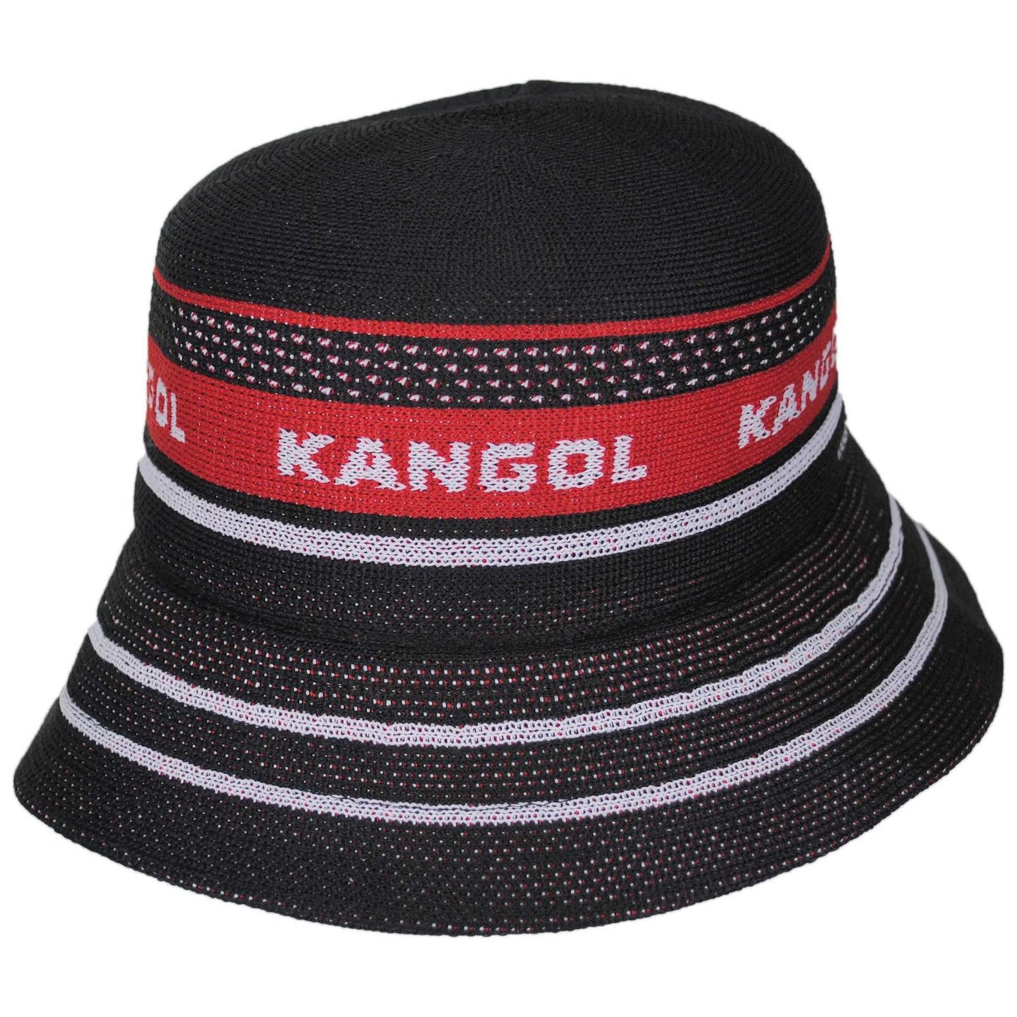 Kangol | Tropic Game Stripe Lahinch Bucket Hat | 185846 | lead | BLACK