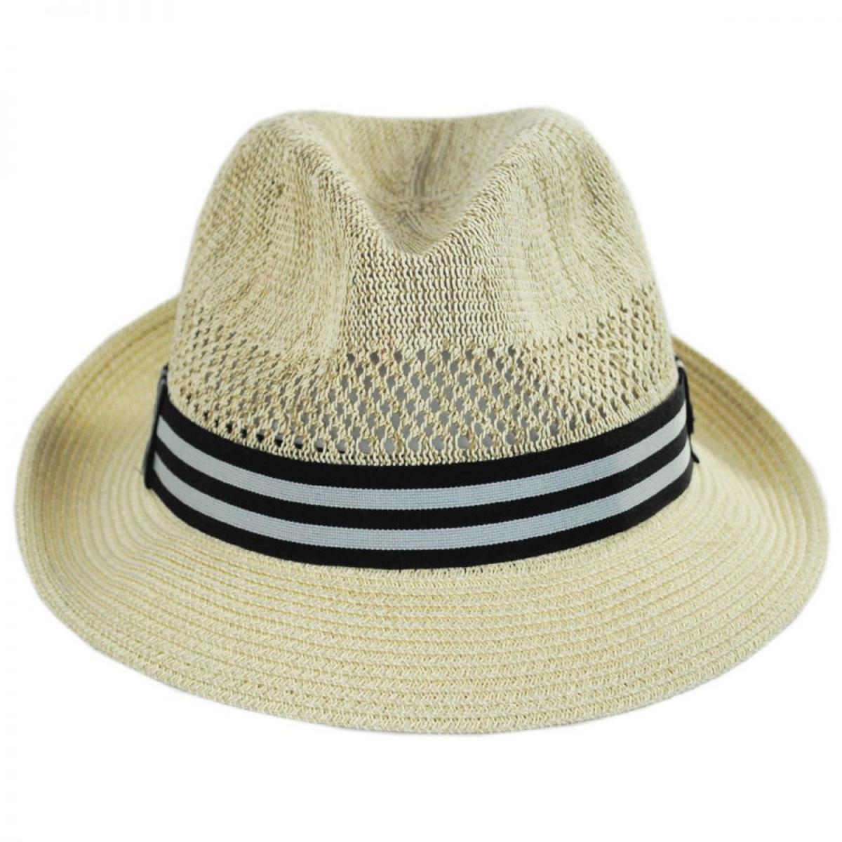 Bailey 1922 | Berle Toyo Straw Blend Fedora Hat | 127856 | front | VANILLA