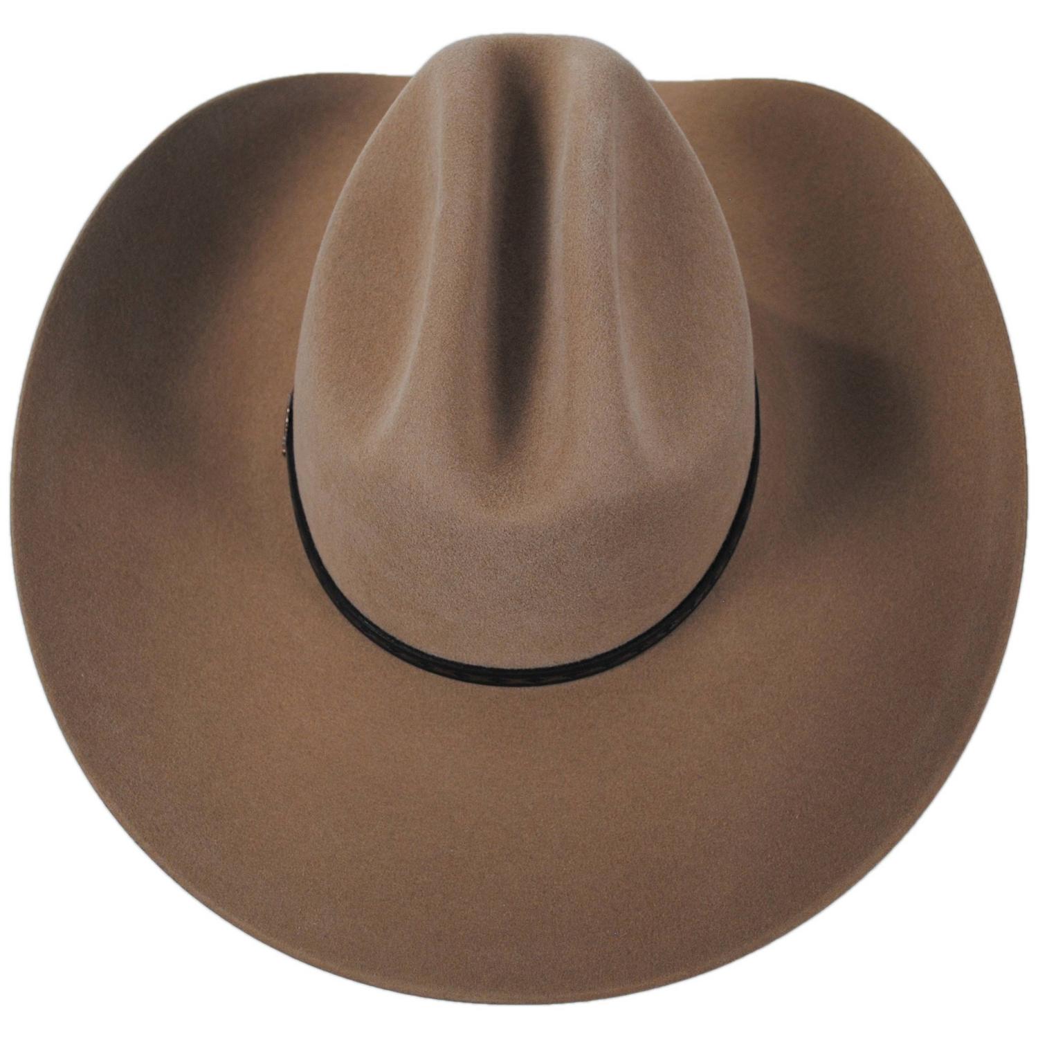 Stetson | Medalist 5X Fur/Wool Felt Western Hat | 130763 | top | SAHARA