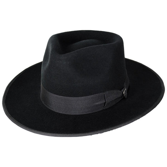 Dobbs | Hound Dog Wool Felt Fedora Hat | 130747 | lead | BLACK