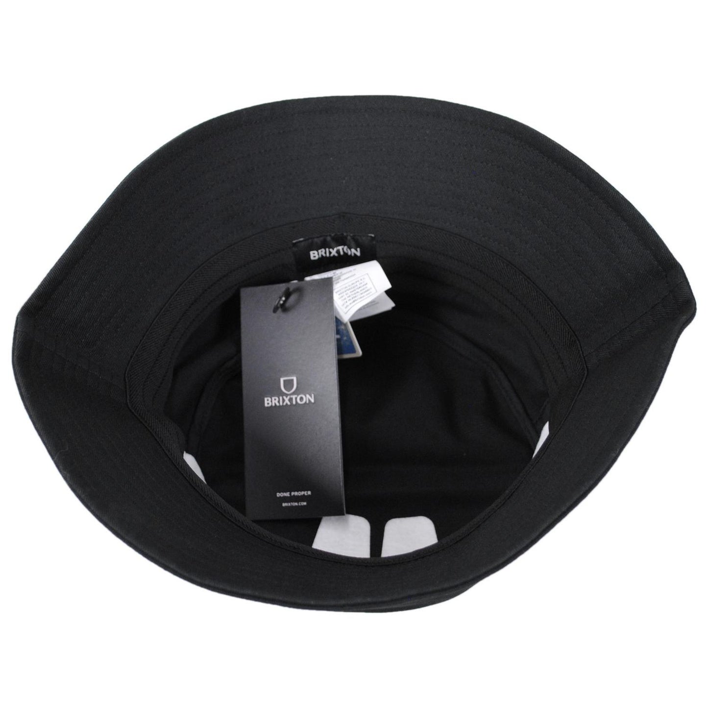 BRIXTON HATS | Eldon Cotton Packable Bucket Hat | 185560 | under | BLACK
