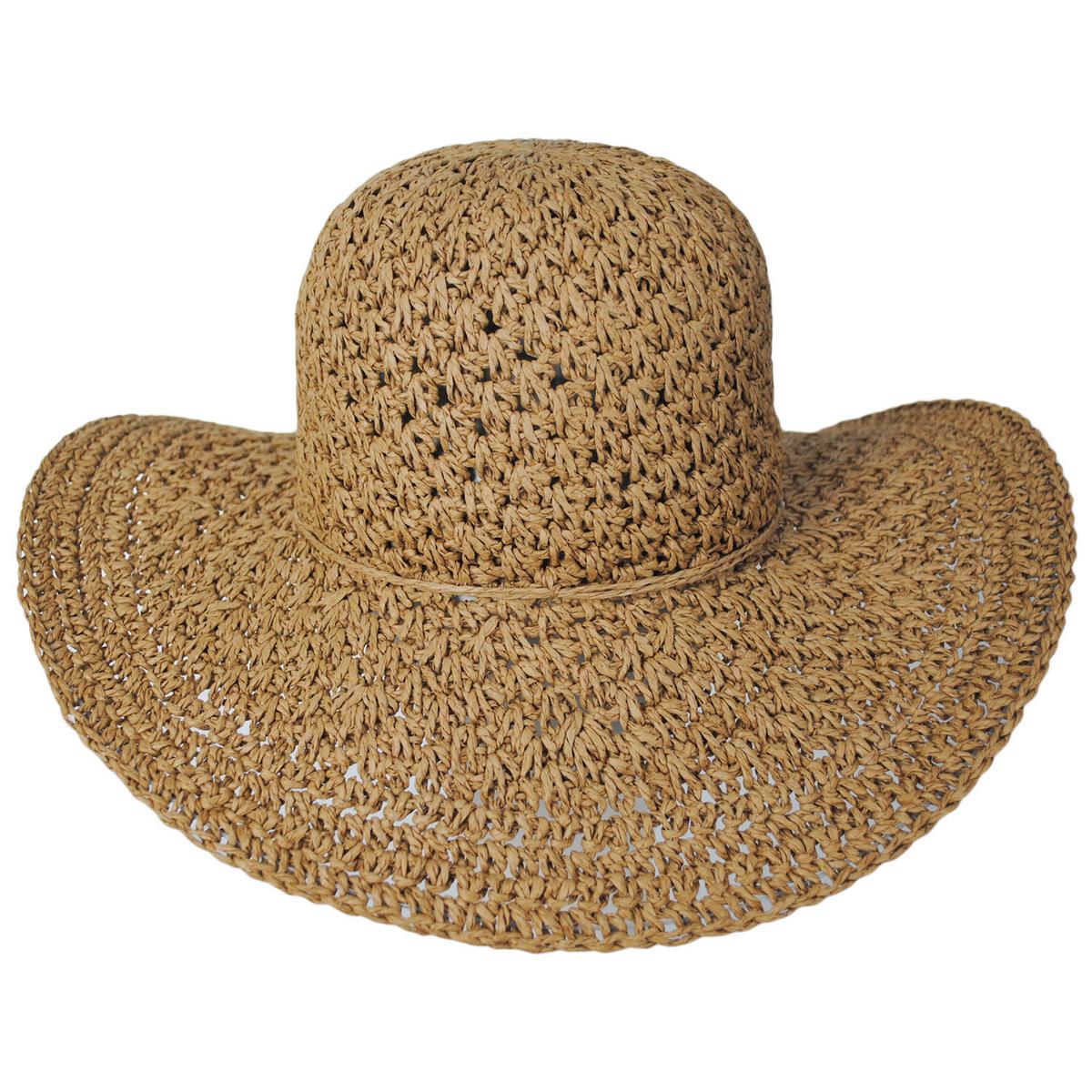 Soleil Crochet Toyo Straw Swinger Sun Hat