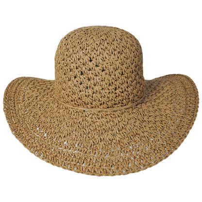 Soleil Crochet Toyo Straw Swinger Sun Hat