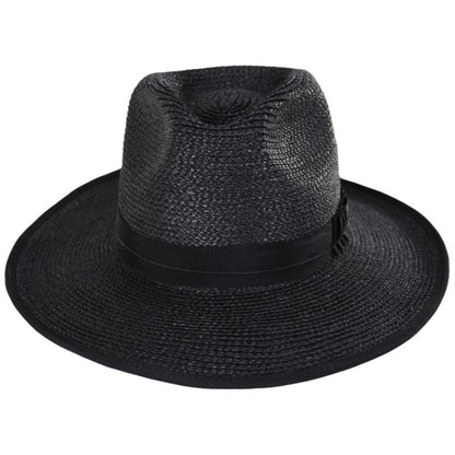 BRIXTON HATS | Reno Braided Toyo Straw Rancher Hat | 128343 | front | BLACK