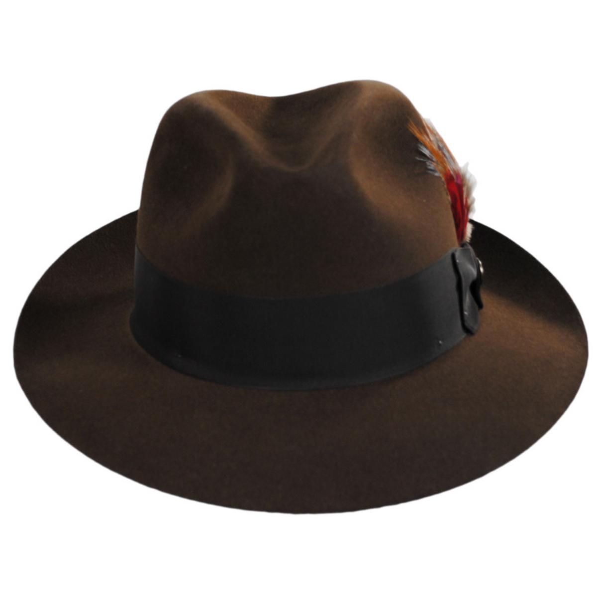 Stetson | Temple Fur Felt Fedora Hat | 130608 | front | MINK
