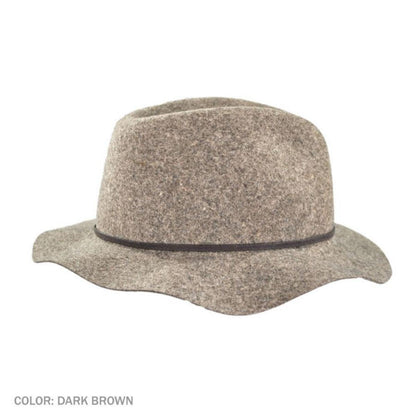 Bailey 1922 | Jackman Rollable Wool LiteFelt Fedora Hat | 130074 | under | DARK BROWN