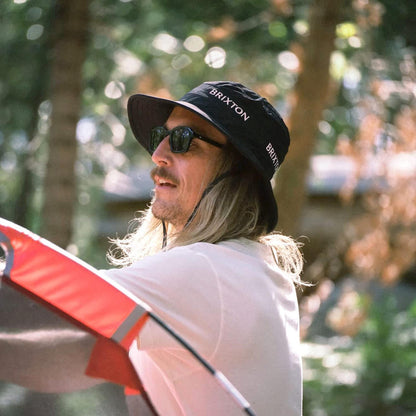 BRIXTON HATS | Journey Rain Safari Booney Hat | 185562 | lsmtwo | BLACK