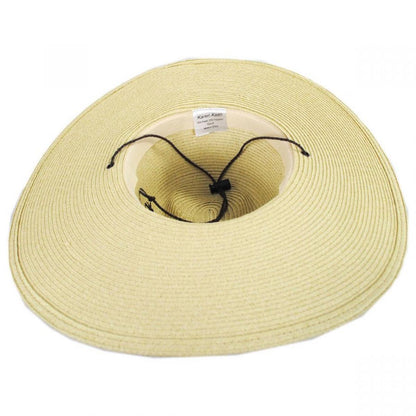 Karen Keith | Lifeguard Toyo Straw Blend Sun Hat | 126614 | under | NATURAL