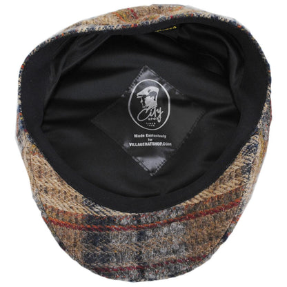 City Sport Caps | Donegal Tweed Wool Plaid Mix Ivy Cap | 175068 | under | BROWN/GREY