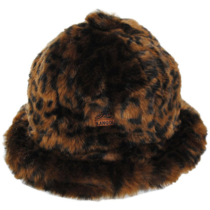 Kangol | Faux Fur Casual Hat | 185768 | front | LEOPARD