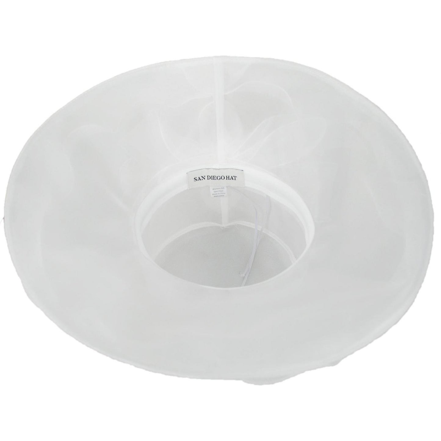 San Diego Hat Company | Organza Pearl Boater Dress Hat | 121052 | under | WHITE