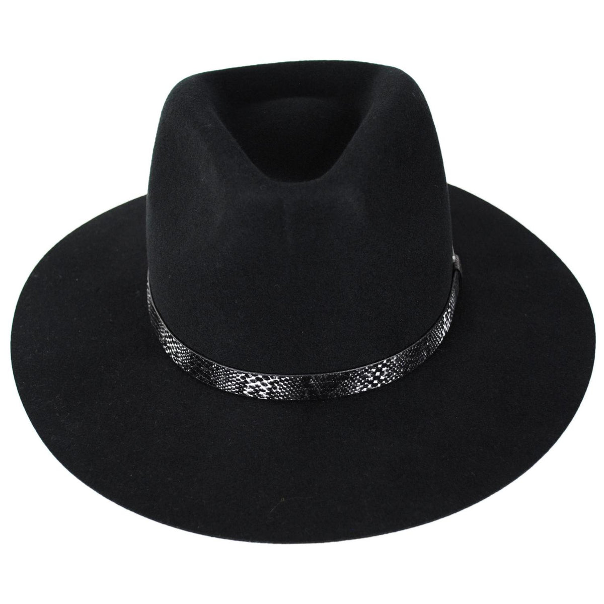 BRIXTON HATS | Sonoran Wool Felt Western Rancher Hat | 135676 | front | BLACK