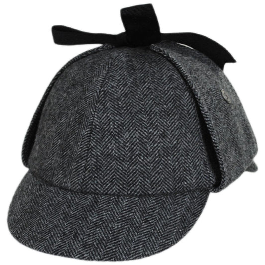 Jaxon Hats | Wholesale Sherlock Holmes Herringbone Wool Blend Hat B2B Pre-Pack