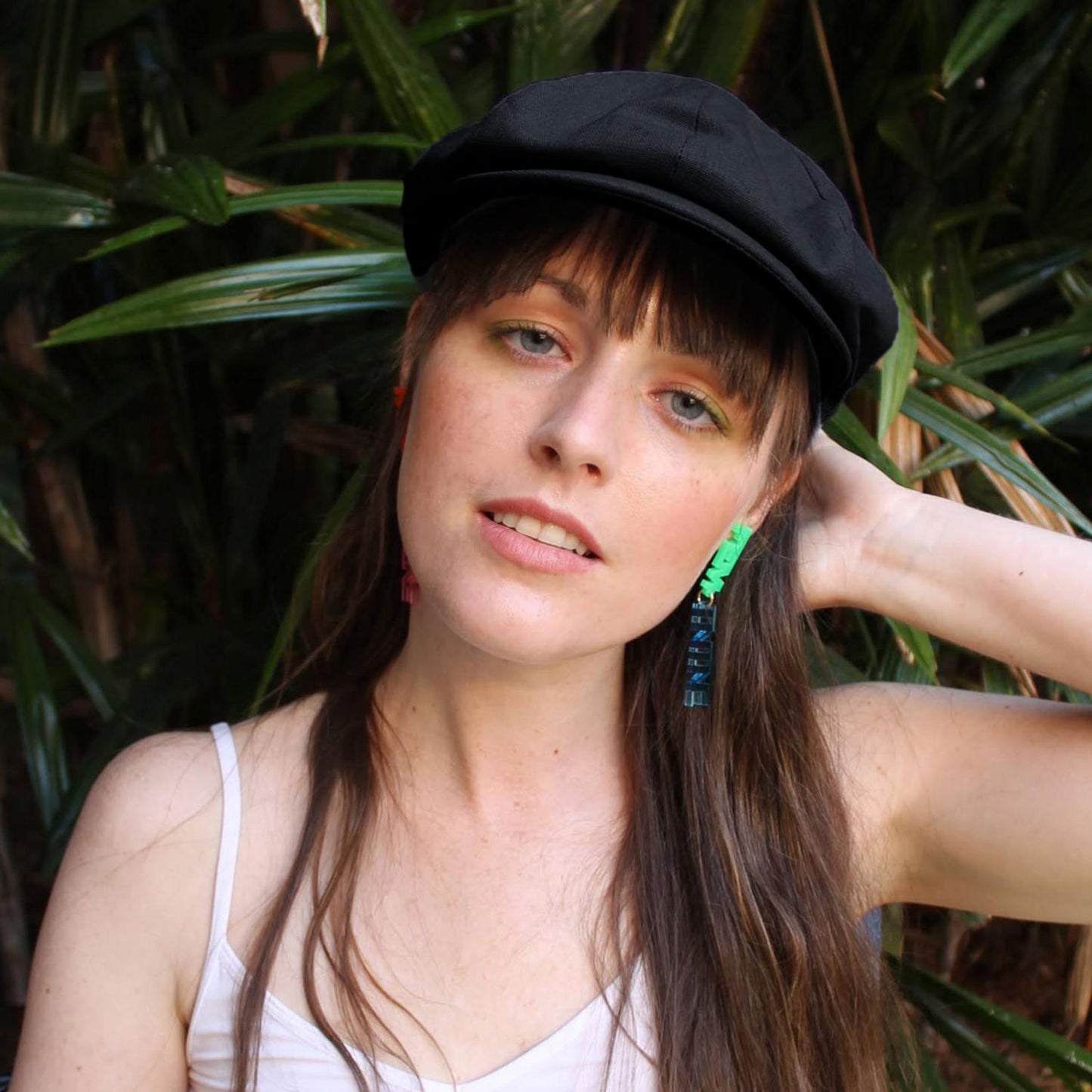 Jaxon Hats | Linen and Cotton Ivy Cap | 167732 | lsfone | BLACK