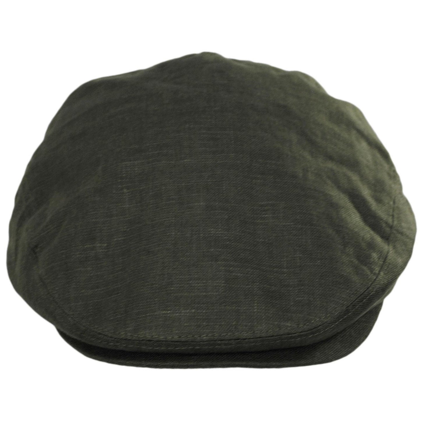 Jaxon Hats | Linen and Cotton Ivy Cap | 167732 | front | OLIVE GREEN