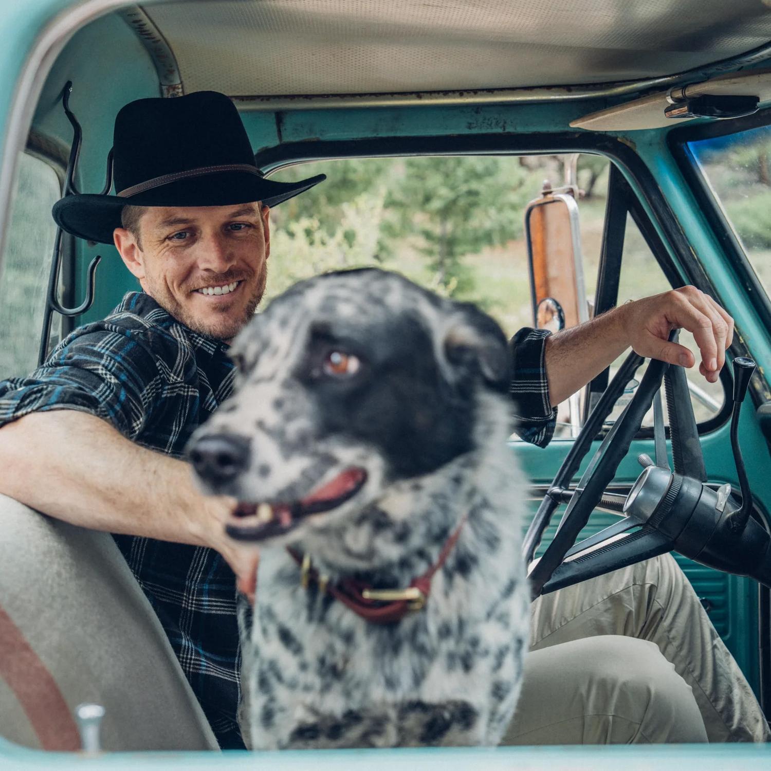 Stetson | Bozeman Crushable Wool Felt Outback Hat | 130692 | lsmone | BLACK