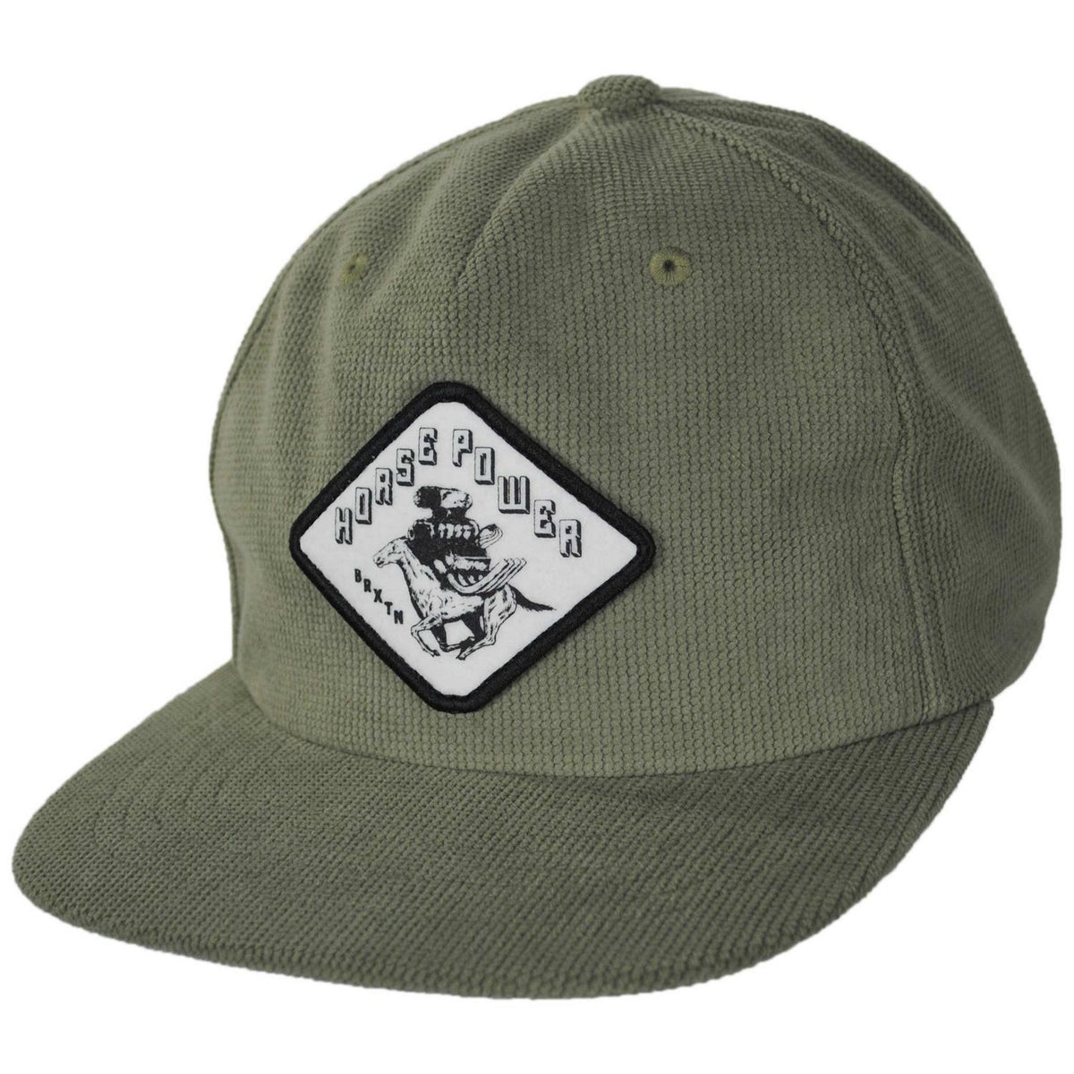 BRIXTON HATS | Horsepower Snapback Baseball Cap | 201731 | lead | OLIVE SURPLUS